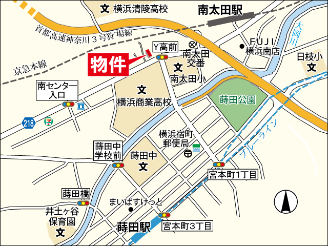 南太田モデルルーム地図